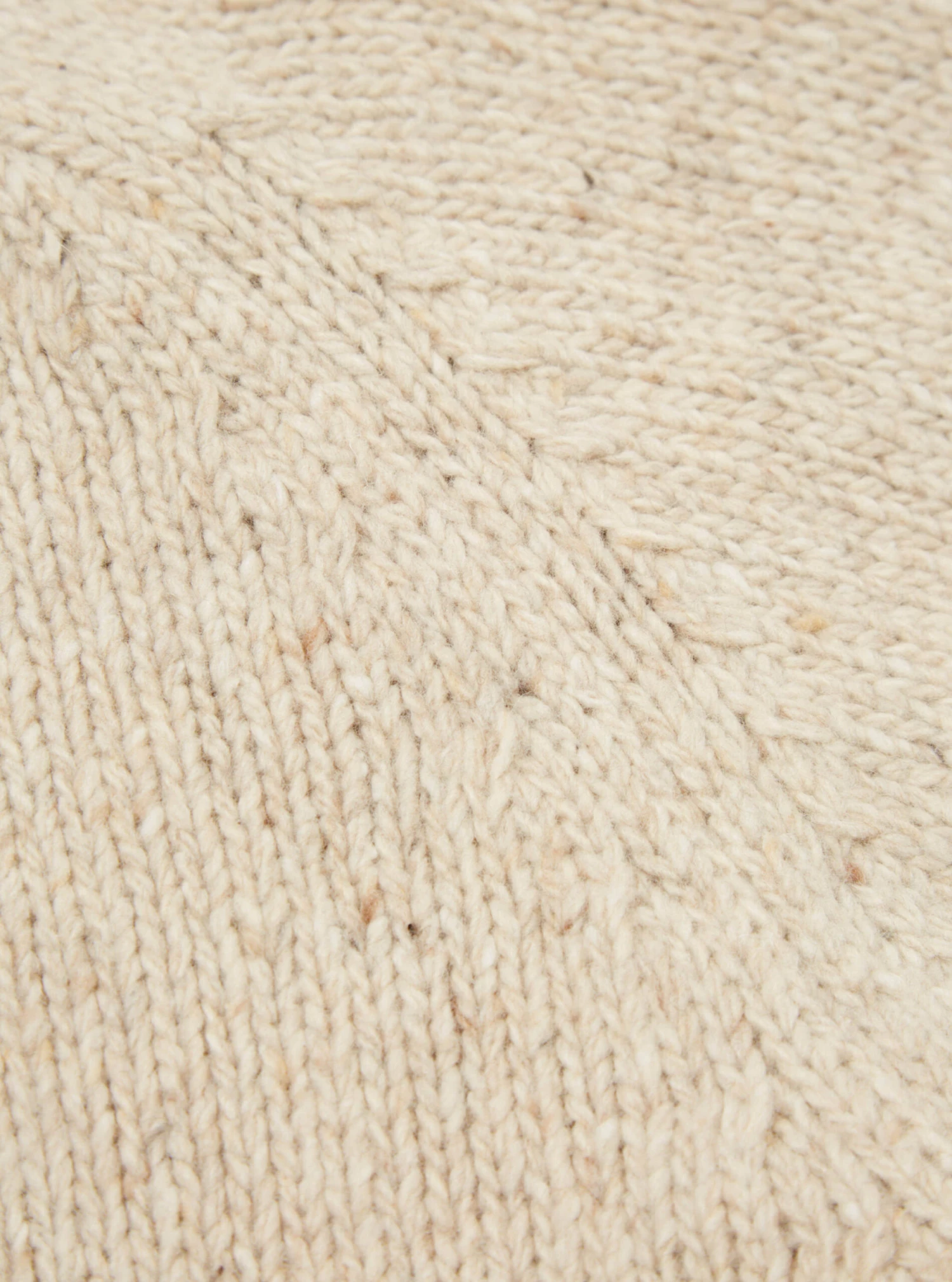 Universal Works Vincent Turtle Neck In Stone Lambswool Fleck - Image 4