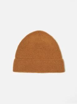 Universal Works Watch Cap In Camel Italian Wool