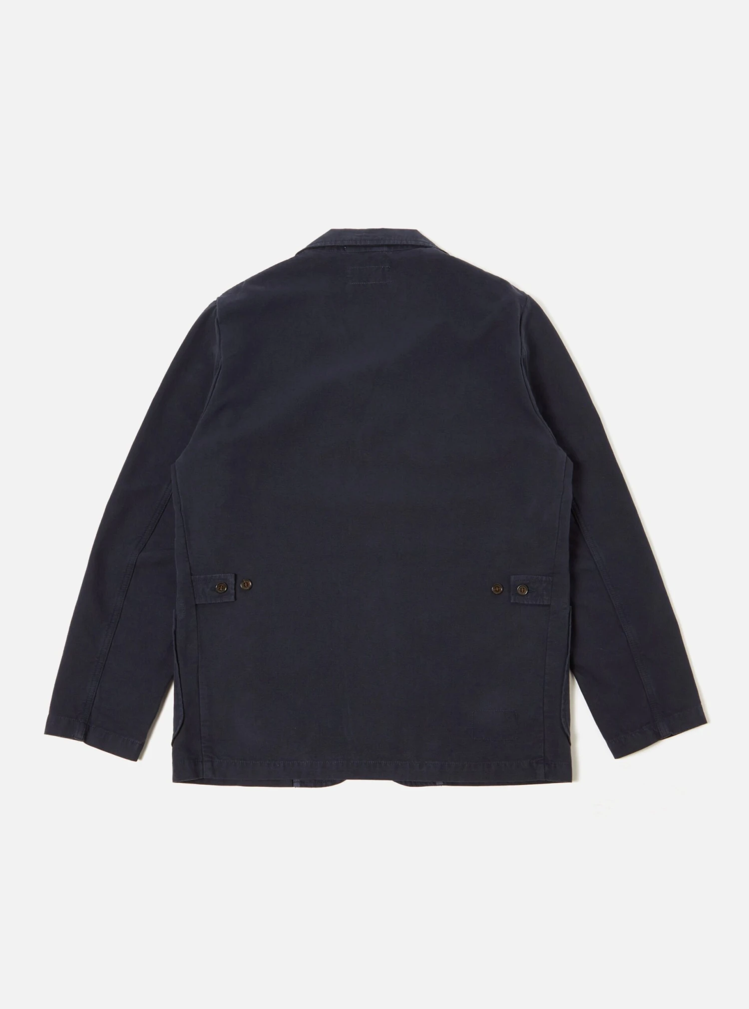 Universal Works Five Pocket Jacket In Navy Canvas - Image 2