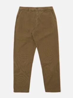 Universal Works Military Chino In Olive Canvas