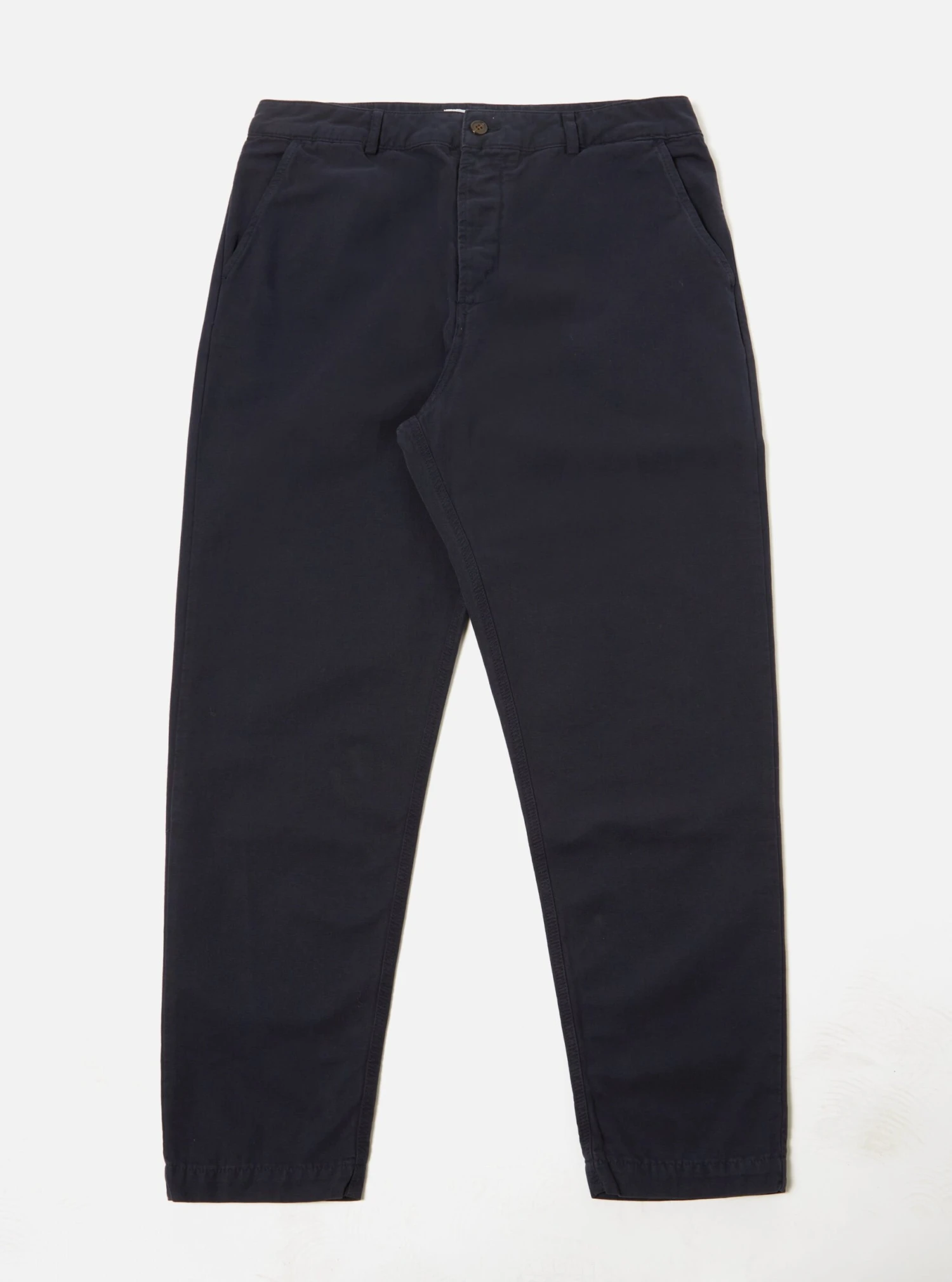 Universal Works Military Chino In Navy Canvas - Image 2