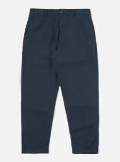 Universal Works RB Chino In Navy Cotton/Wool Twill