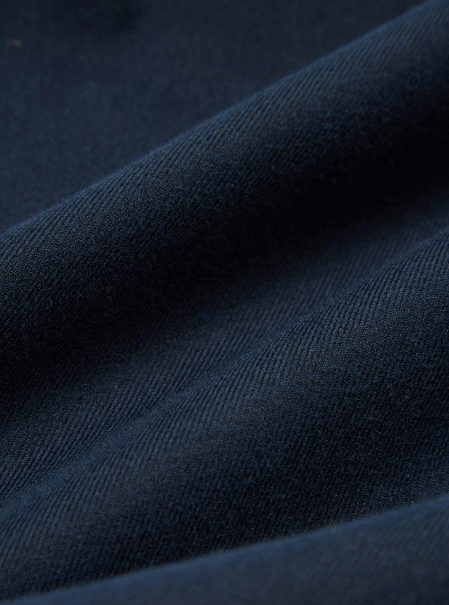 Universal Works RB Chino In Navy Cotton/Wool Twill - Image 6