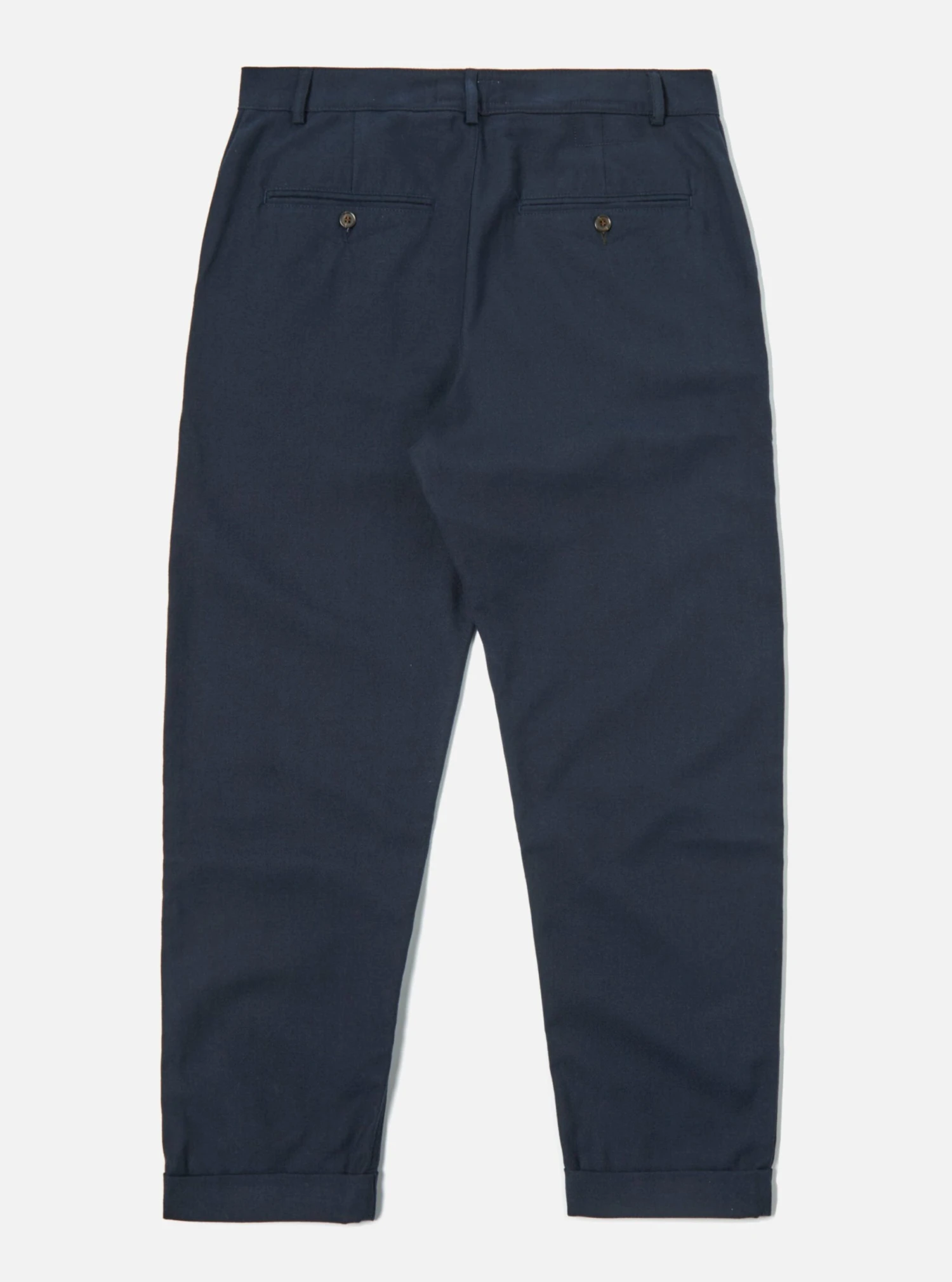Universal Works RB Chino In Navy Cotton/Wool Twill - Image 2