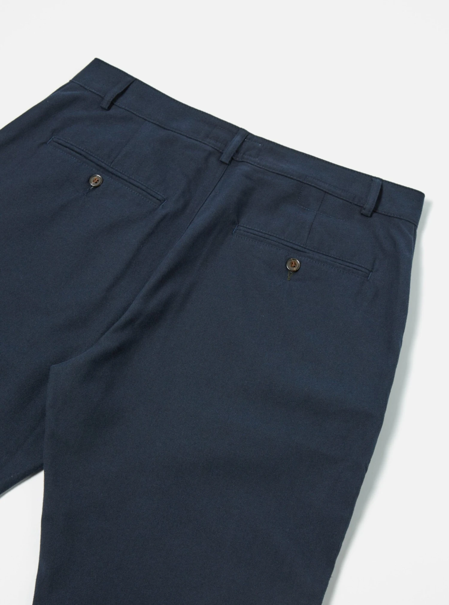Universal Works RB Chino In Navy Cotton/Wool Twill - Image 4