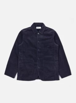 Universal Works Bakers Jacket In Navy Cord