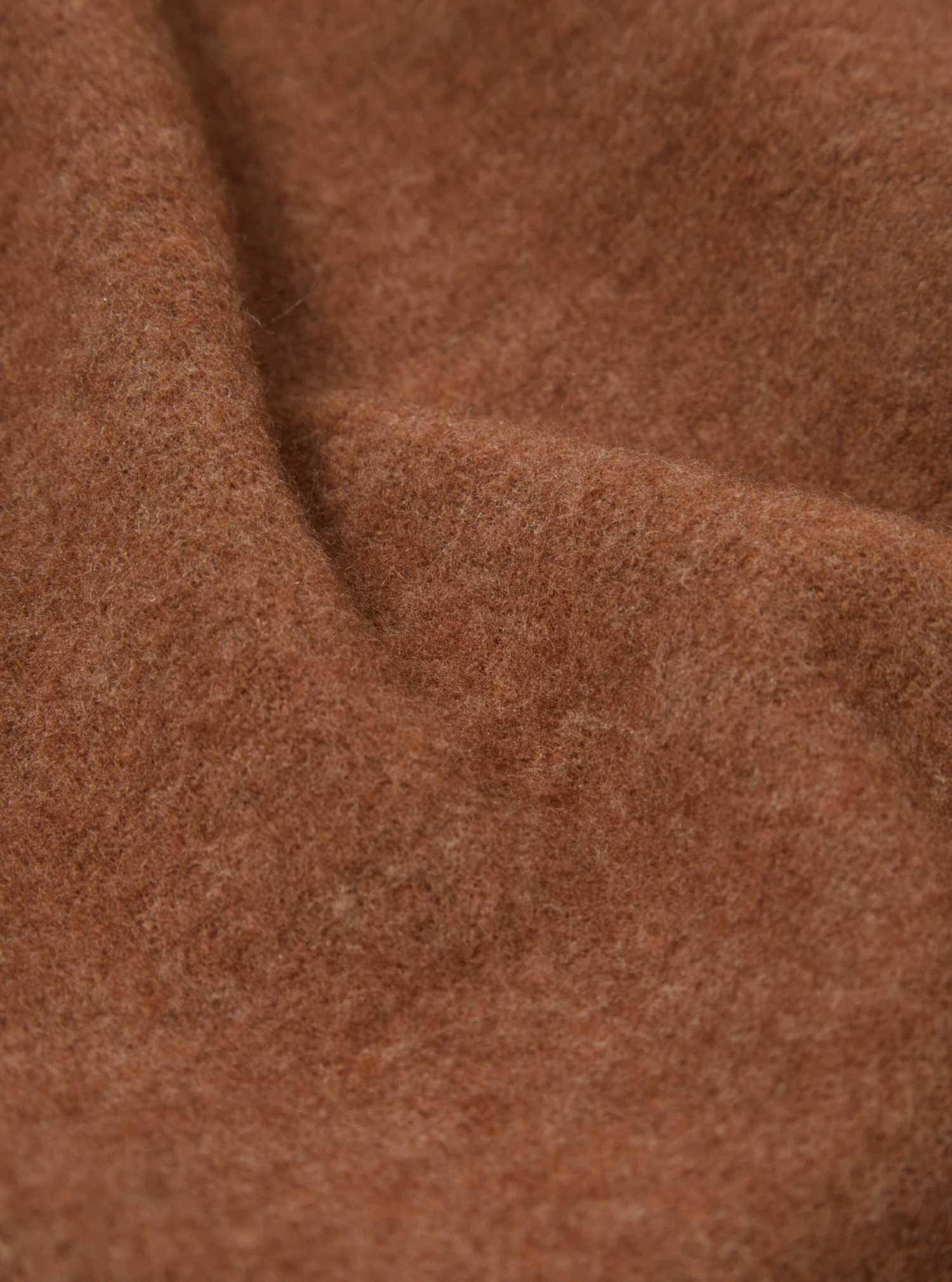 Universal Works Surfer Hoodie In Brown Soft Wool Cotton Knit - Image 6