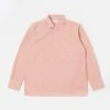 Universal Works Pullover L/S Shirt In Pink Super Fine Cord