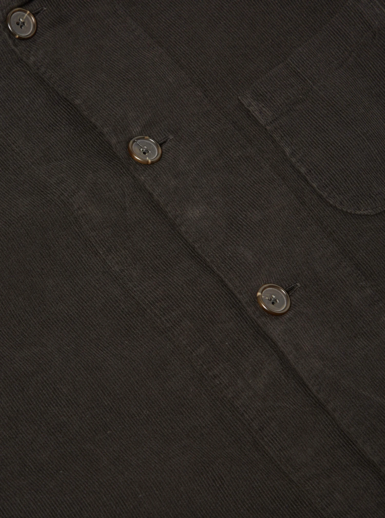 Universal Works Bakers Overshirt In Licorice Fine Cord - Image 5