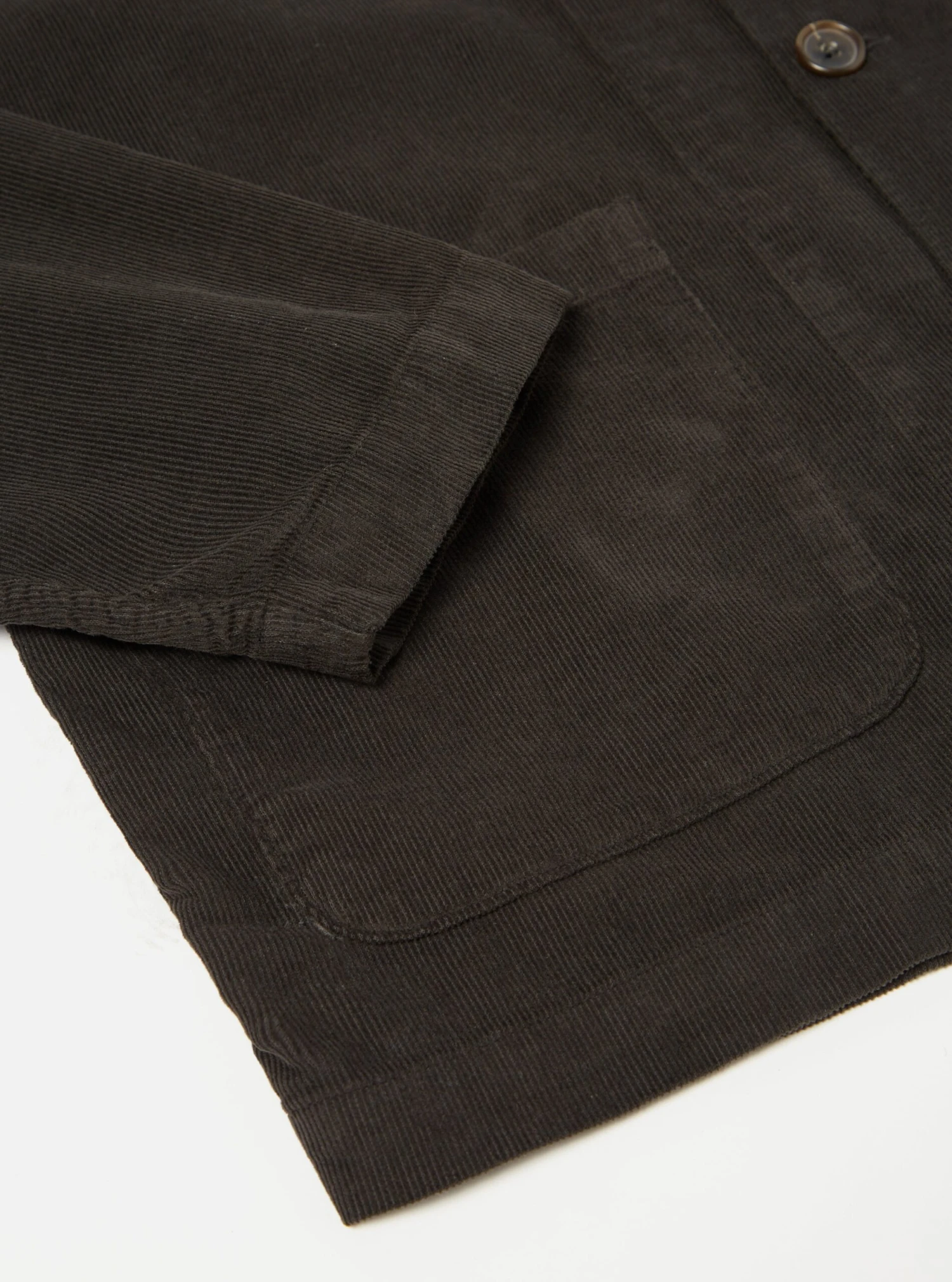 Universal Works Bakers Overshirt In Licorice Fine Cord - Image 6