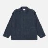 Universal Works Bakers Overshirt In Navy Fine Cord