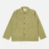 Universal Works Bakers Overshirt In Olive Fine Cord