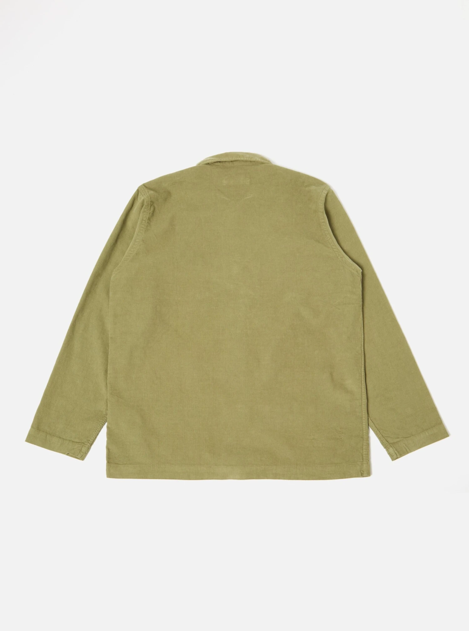 Universal Works Bakers Overshirt In Olive Fine Cord - Image 2