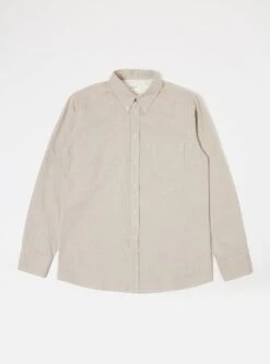 Universal Works Daybrook Shirt In Sand Organic Oxford