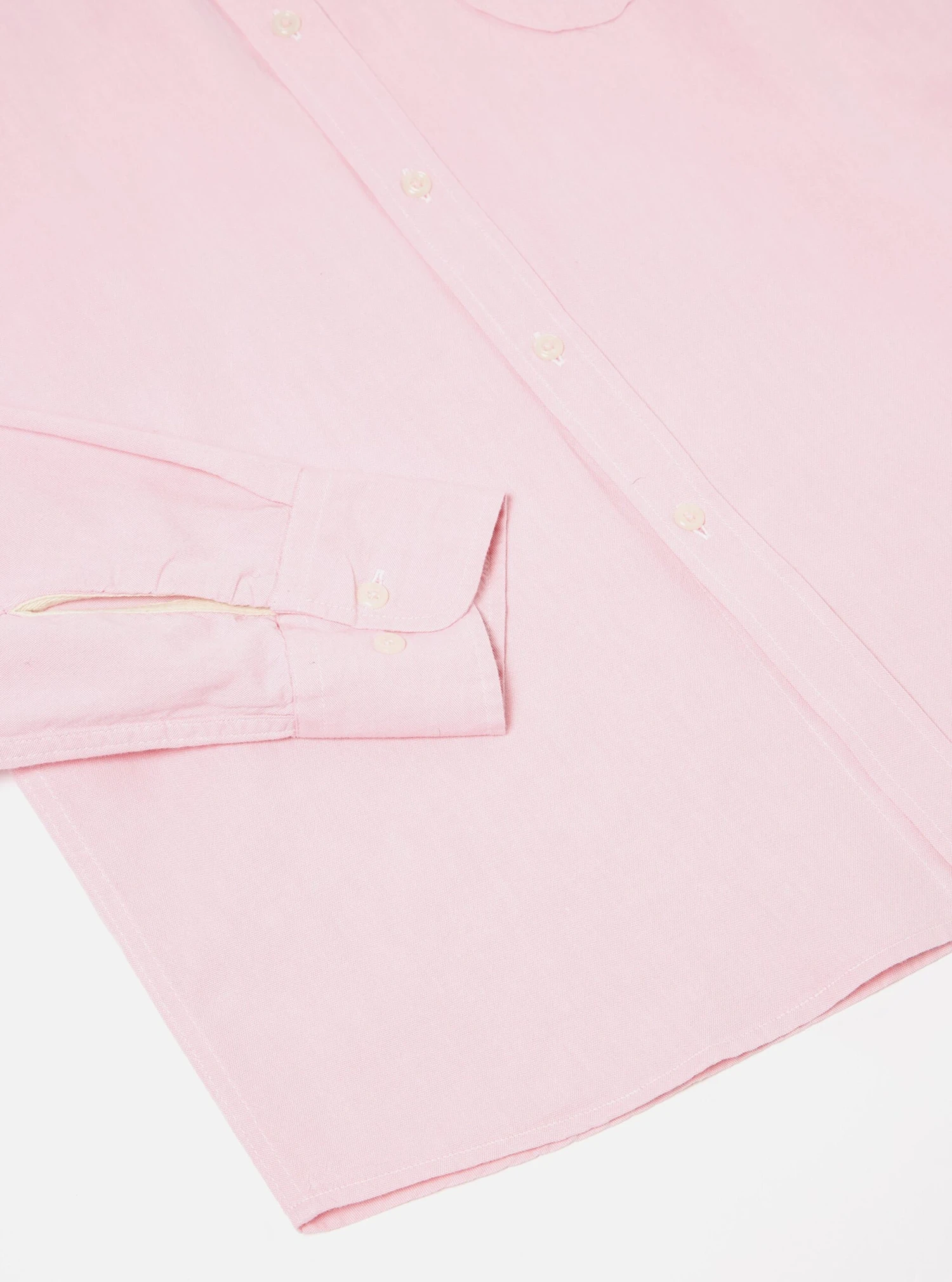 Universal Works Daybrook Shirt In Pink Organic Oxford - Image 5