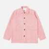 Universal Works Easy Over Jacket In Pink Harris Tweed