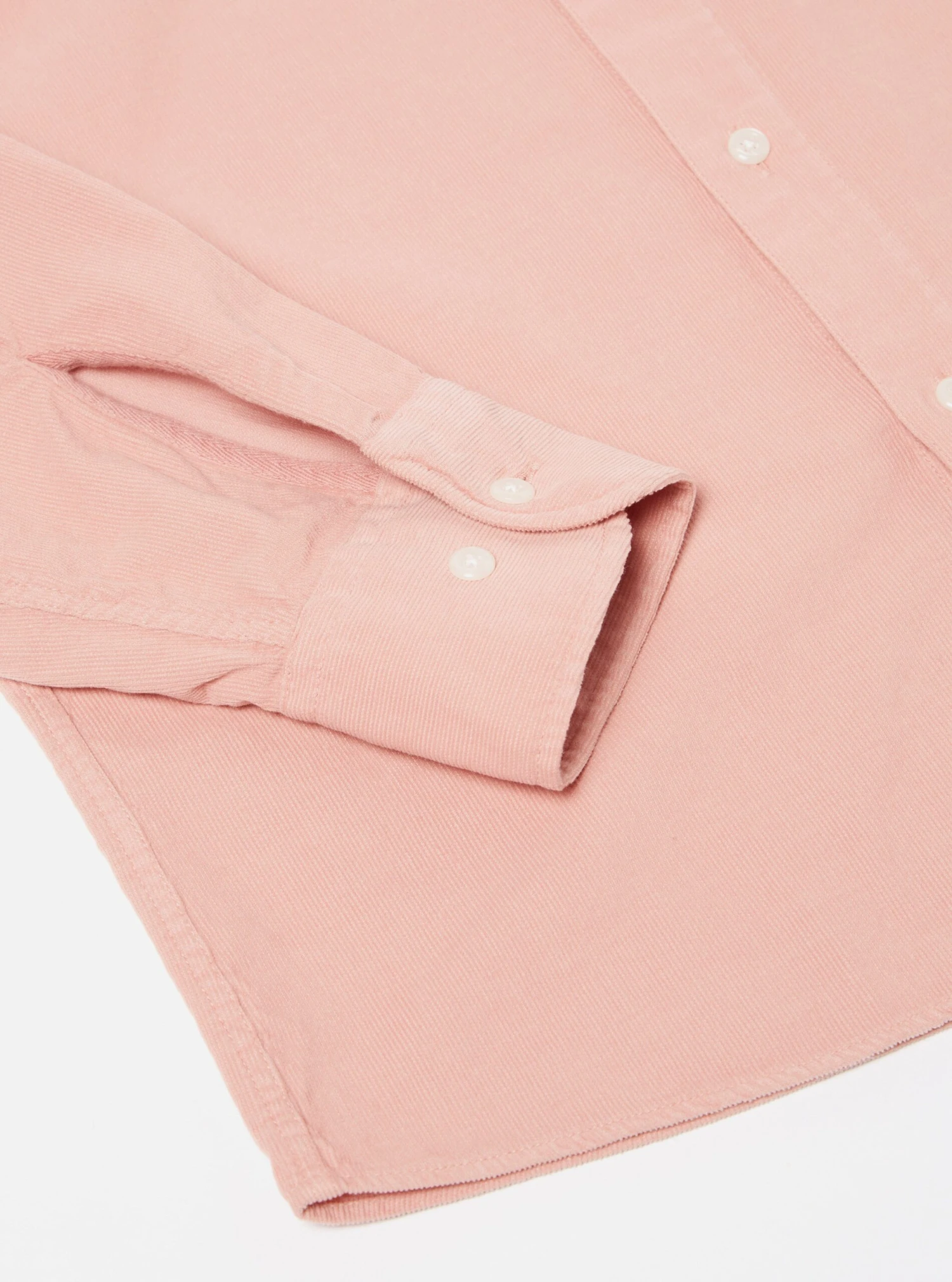 Universal Works Daybrook Shirt In Pink Super Fine Cord - Image 5
