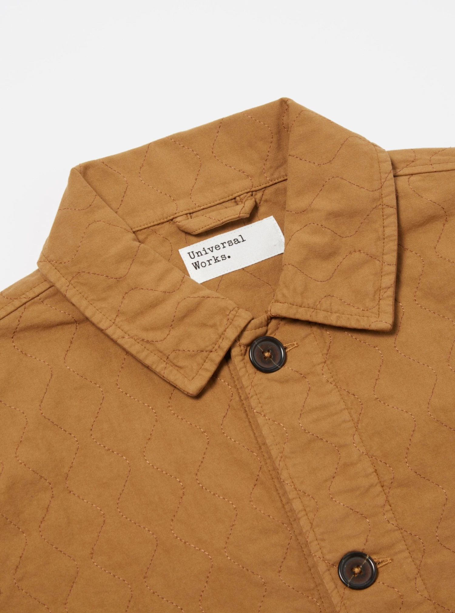 Universal Works Quilted Coverall Jacket In Cumin Cotton - Image 4