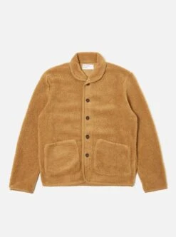 Universal Works Lancaster Jacket In Sand Mountain Fleece