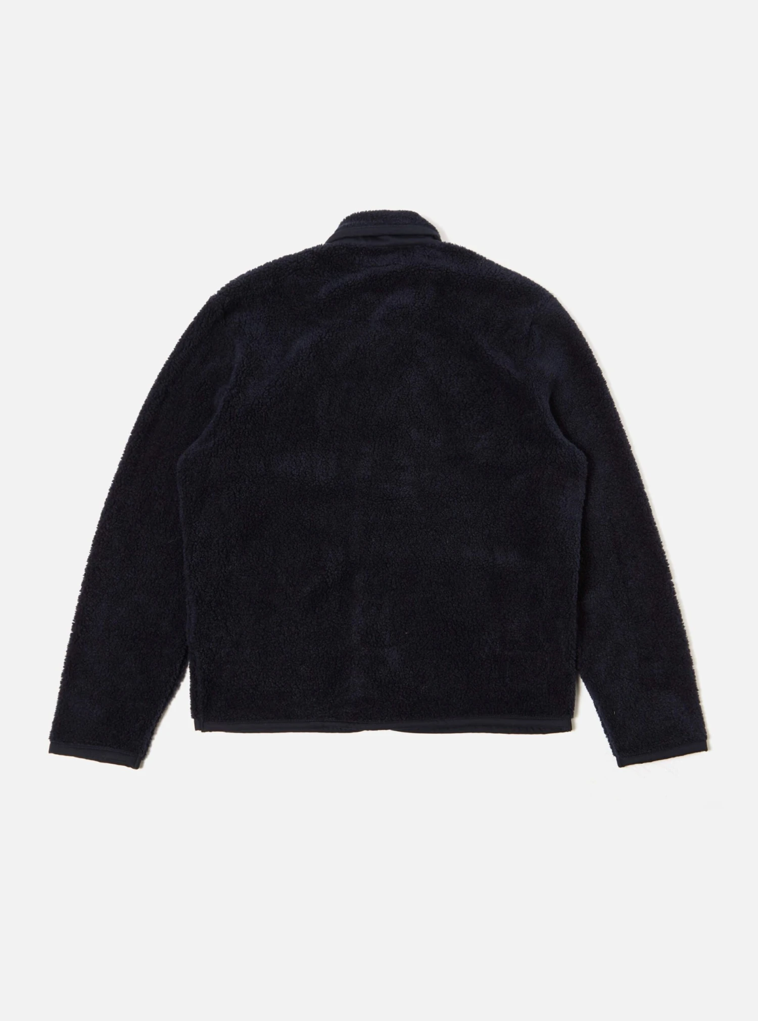 Universal Works Lancaster Jacket In Navy Mountain Fleece - Image 2