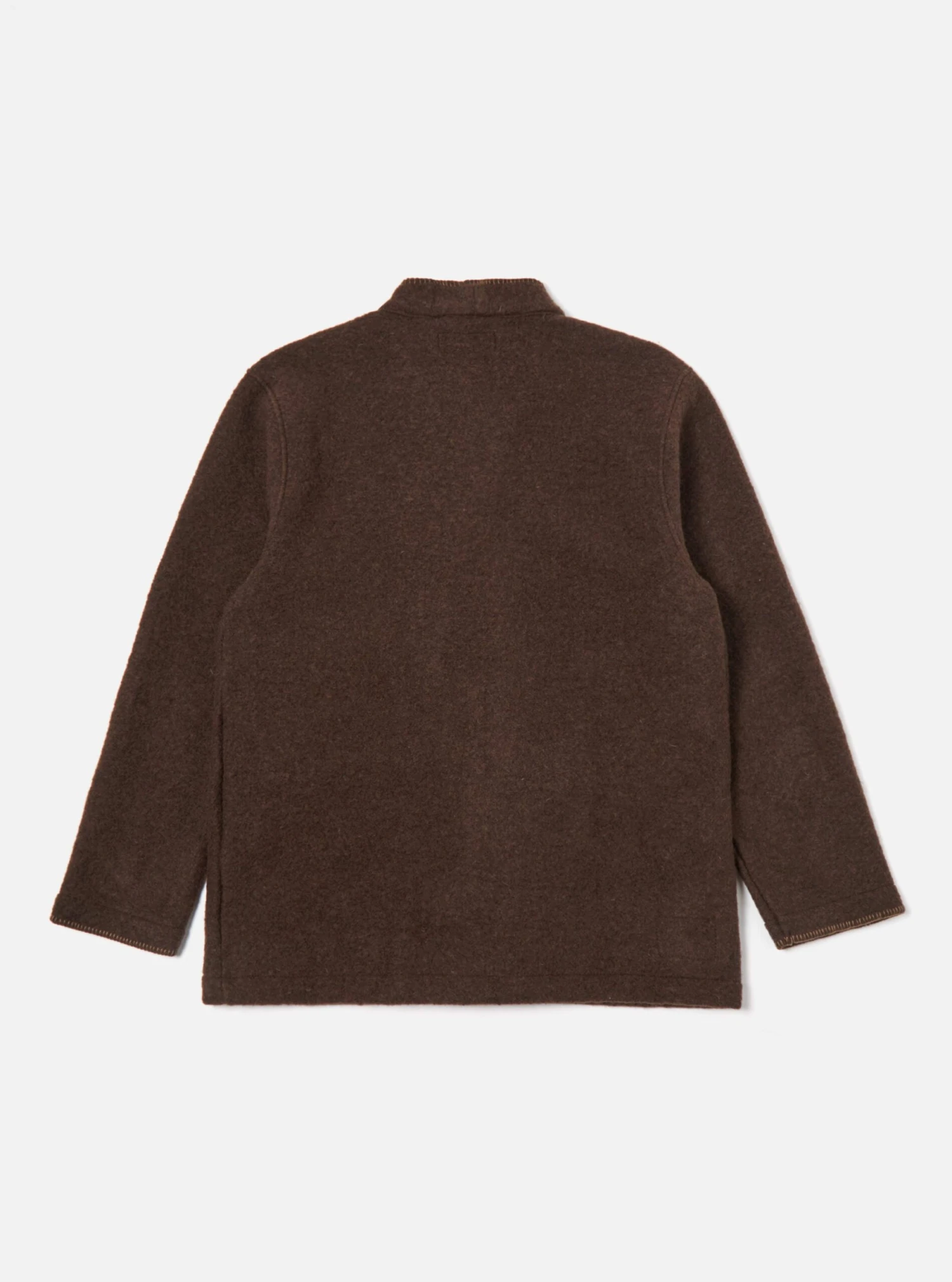 Universal Works Blanket Kyoto Work Jacket In Brown Studio Wool Mix - Image 2