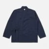 Universal Works Quilted Kyoto Work Jacket In Navy Cotton