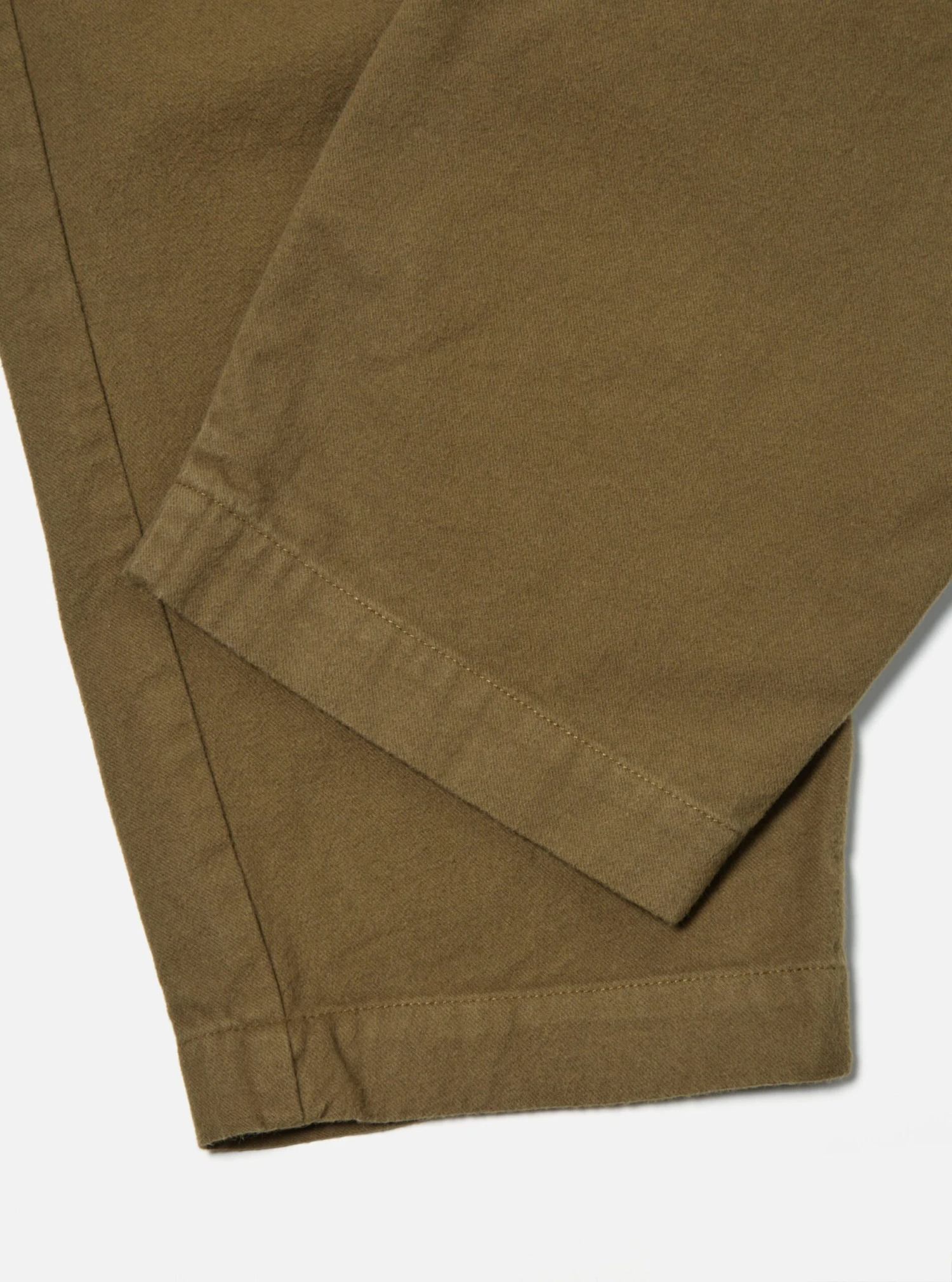 Universal Works Braga Pant In Olive Nebraska Cotton - Image 5