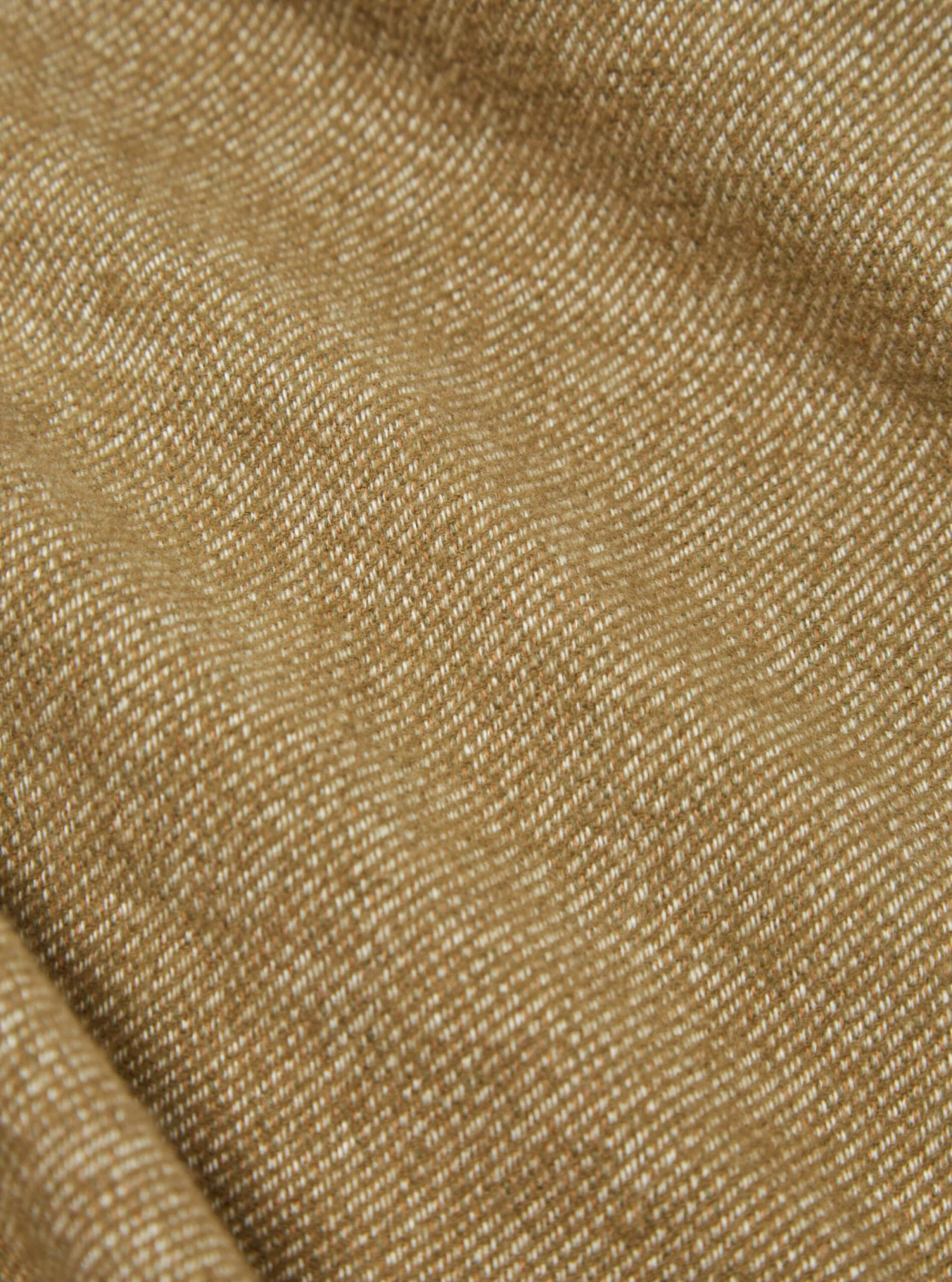 Universal Works Work Shirt In Olive Soft Flannel Cotton - Image 6