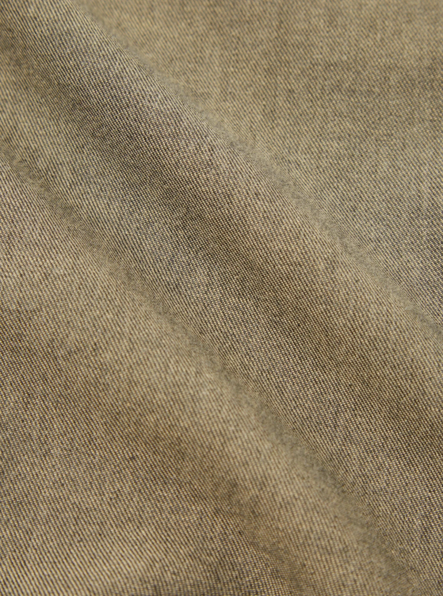 Universal Works Work Shirt In Olive IT Brushed Twill - Image 6