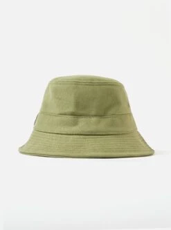 Universal Works Bucket Hat In Green Canvas