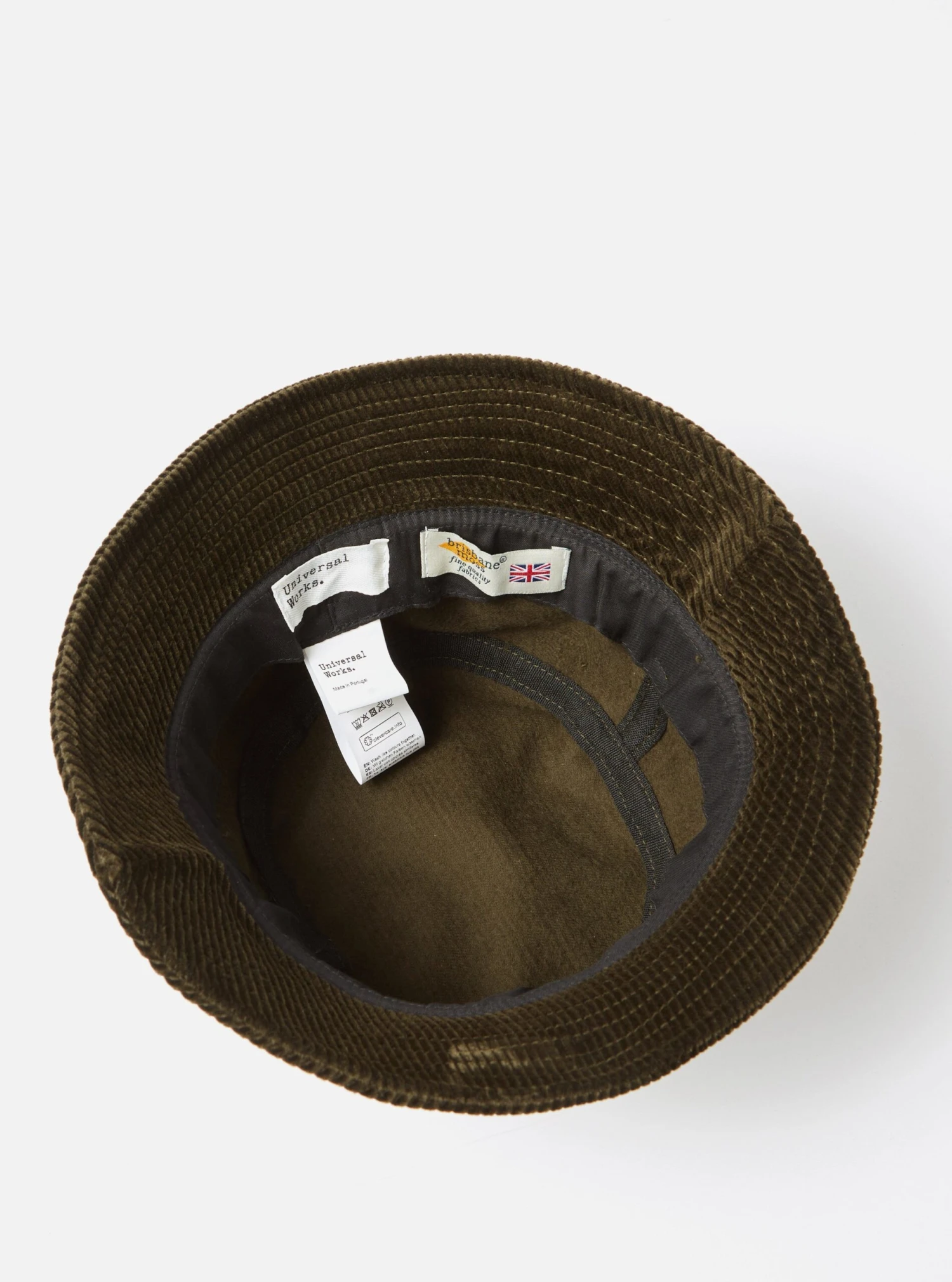 Universal Works Bucket Hat In Olive Brisbane Cord - Image 4