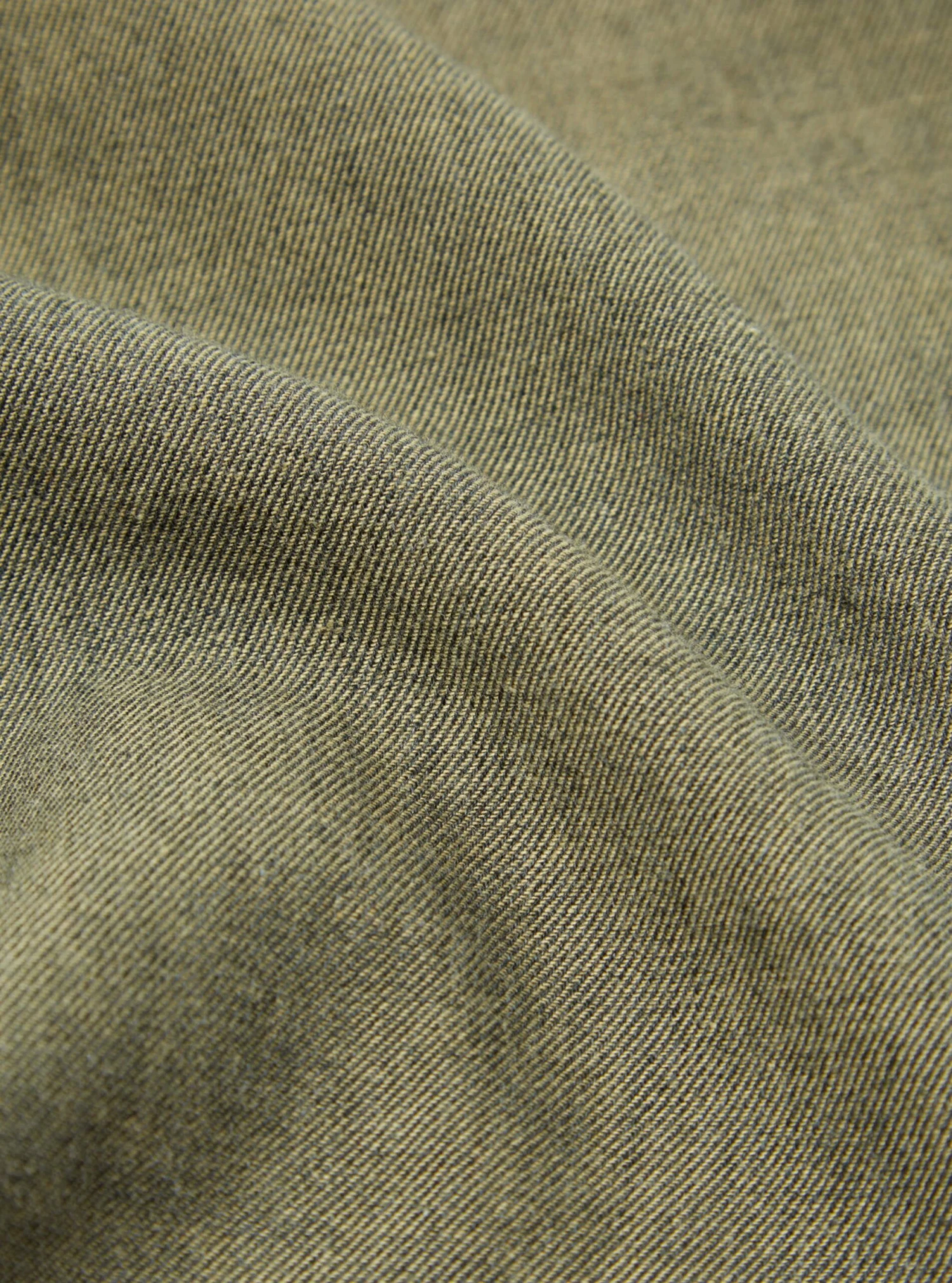 Universal Works Square Pocket Shirt In Olive IT Brushed Twill - Image 8