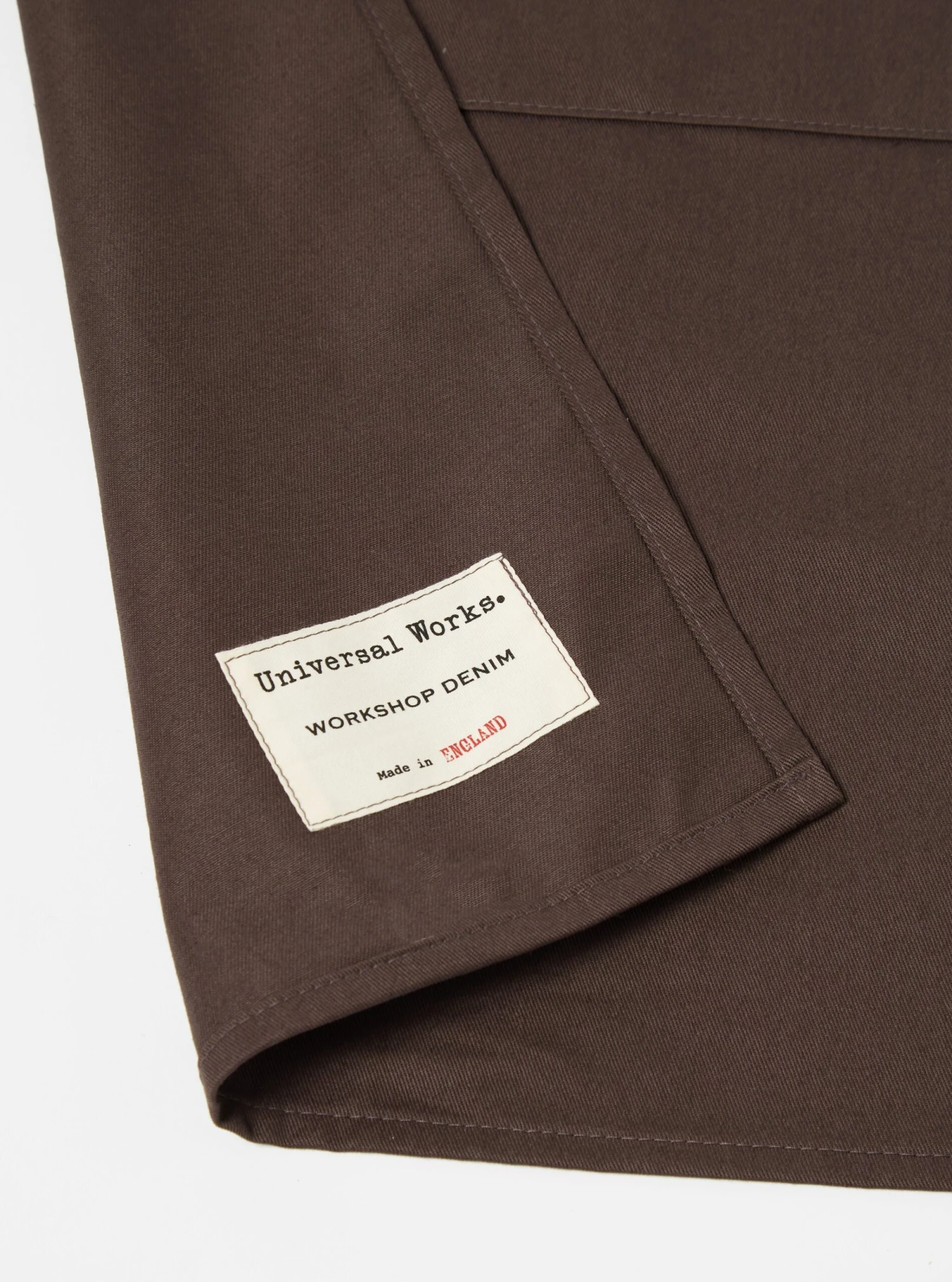 Universal Works Apron In Brown Byron Twill - Image 6
