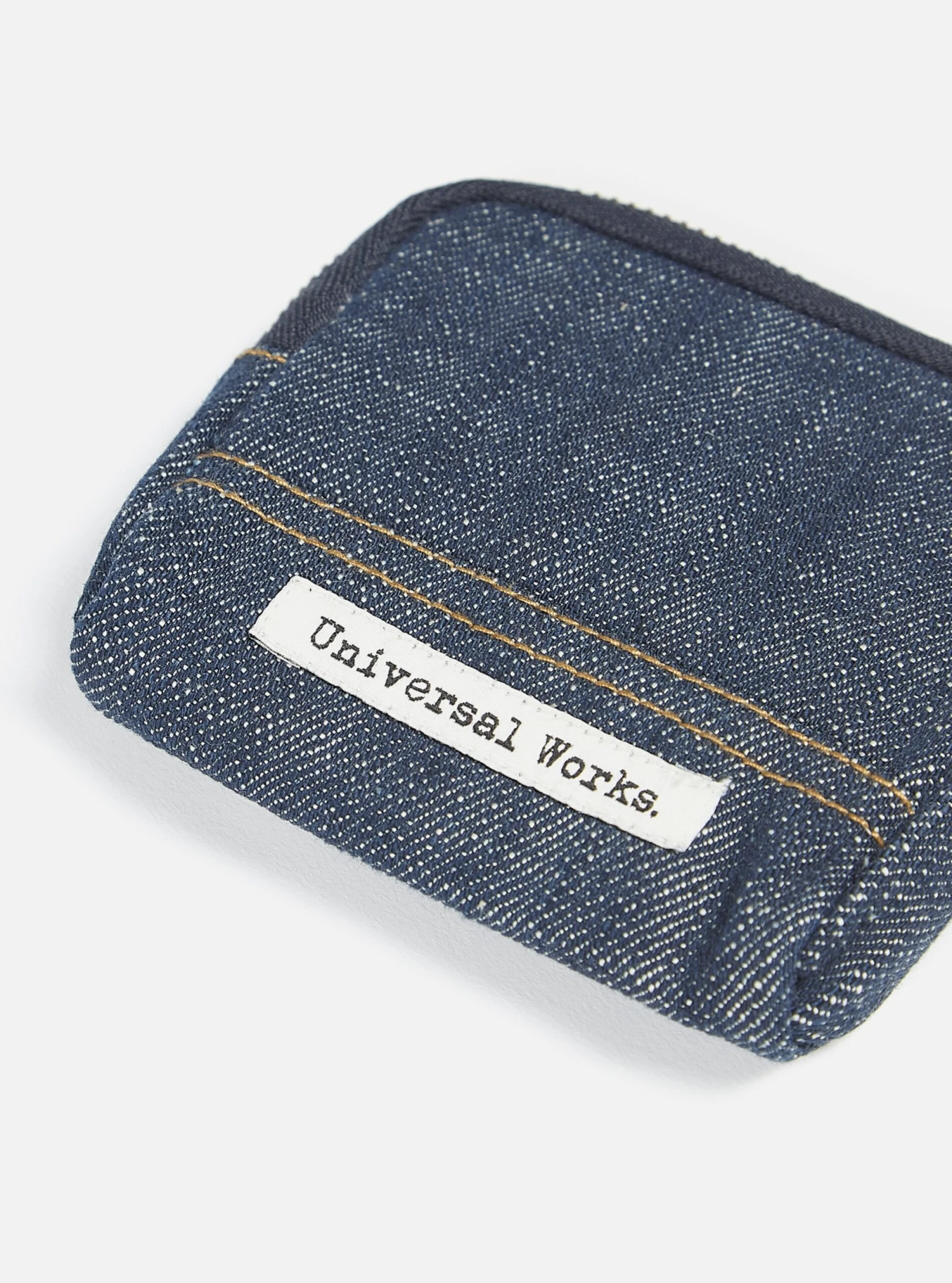 Universal Works Euro Coin Pouch In Indigo Denim - Image 5