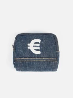 Universal Works Euro Coin Pouch In Indigo Denim
