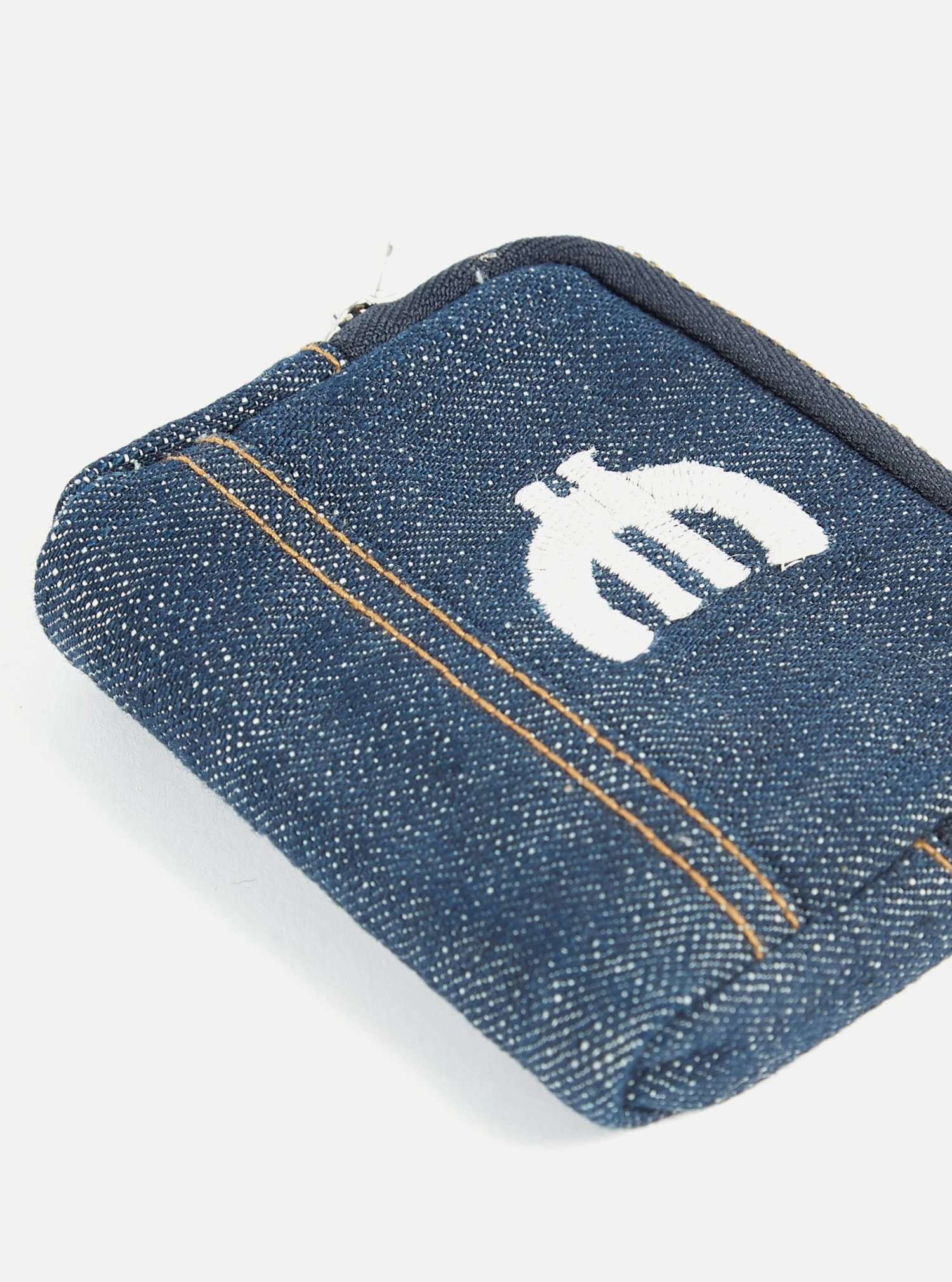 Universal Works Euro Coin Pouch In Indigo Denim - Image 2