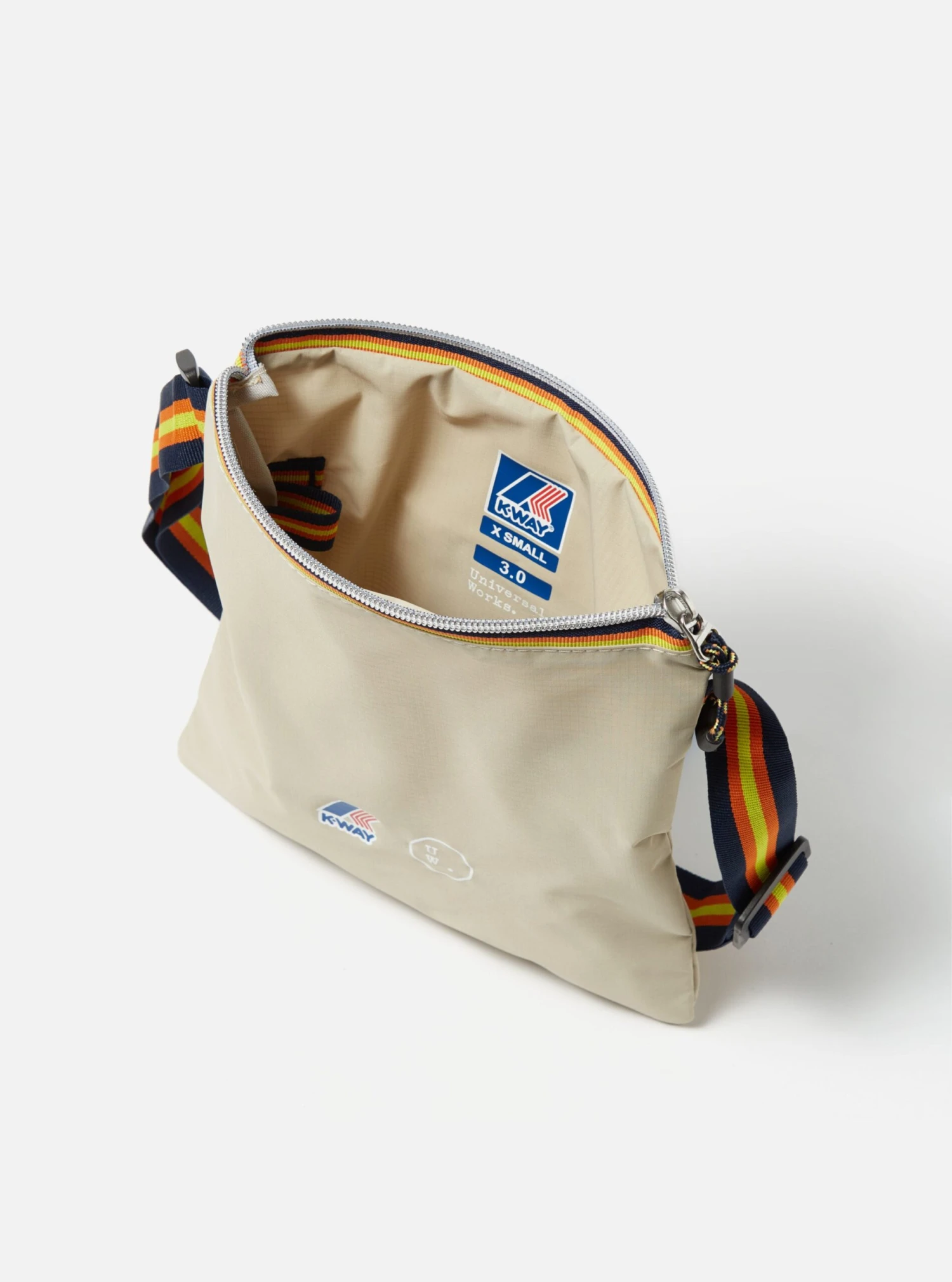 K-Way® X Universal Works Festival Bag In Sand WR Ripstop - Image 3