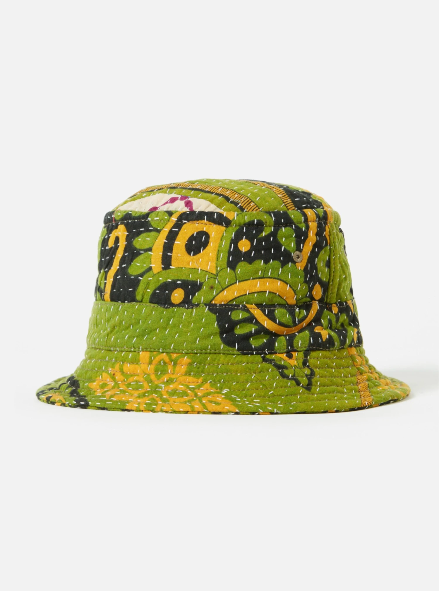 Universal Works Kantha Patchwork Bucket Hat #17 - Small.