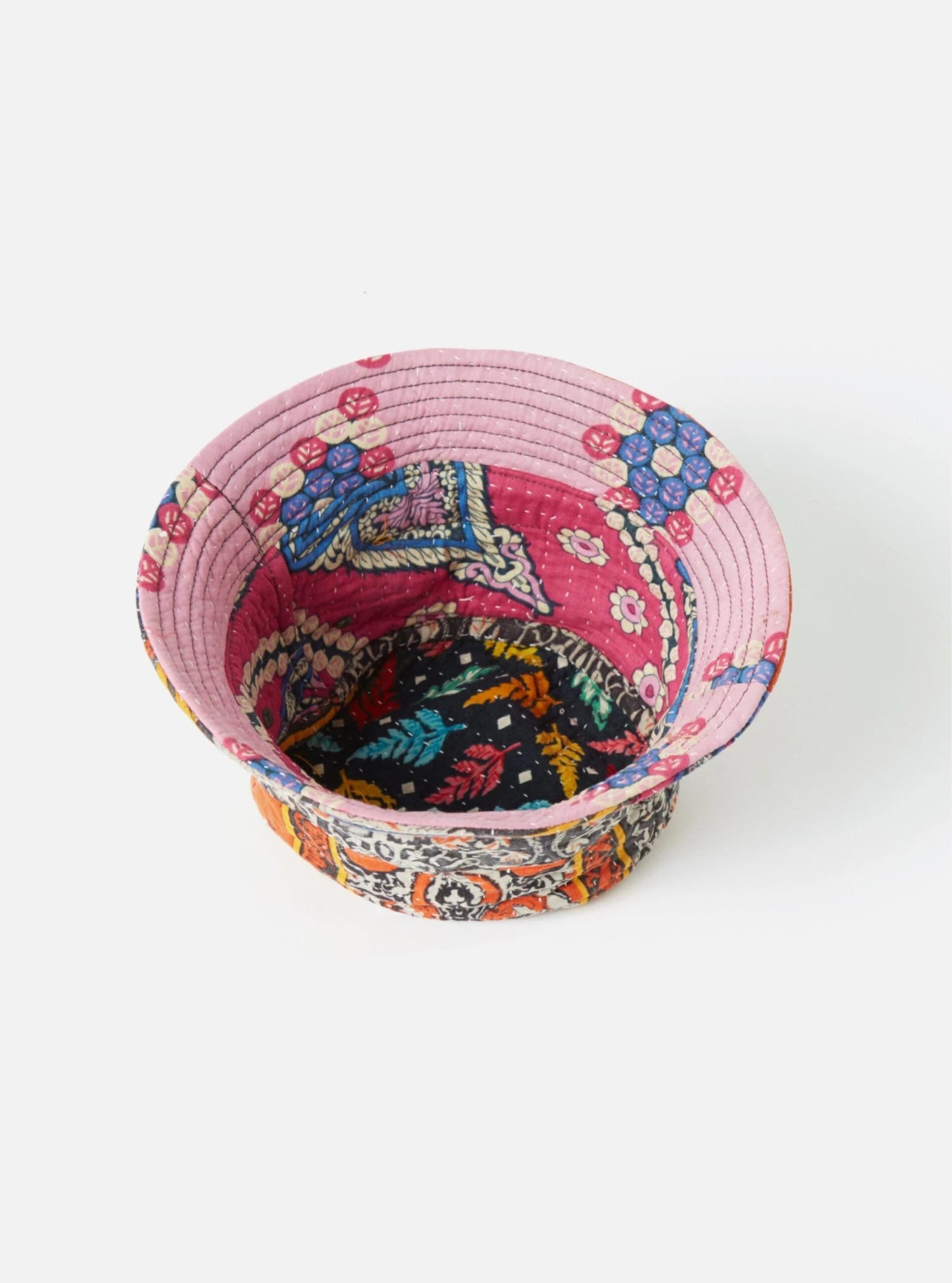 Universal Works Kantha Patchwork Bucket Hat #25 - Small. - Image 4