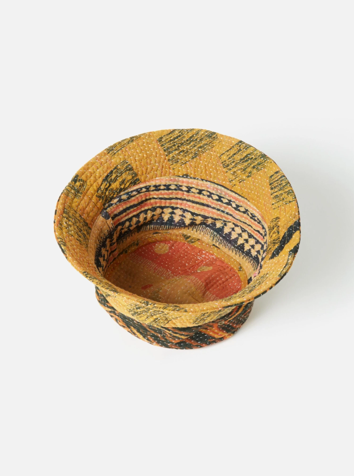Universal Works Kantha Patchwork Bucket Hat #44 - Small. - Image 4