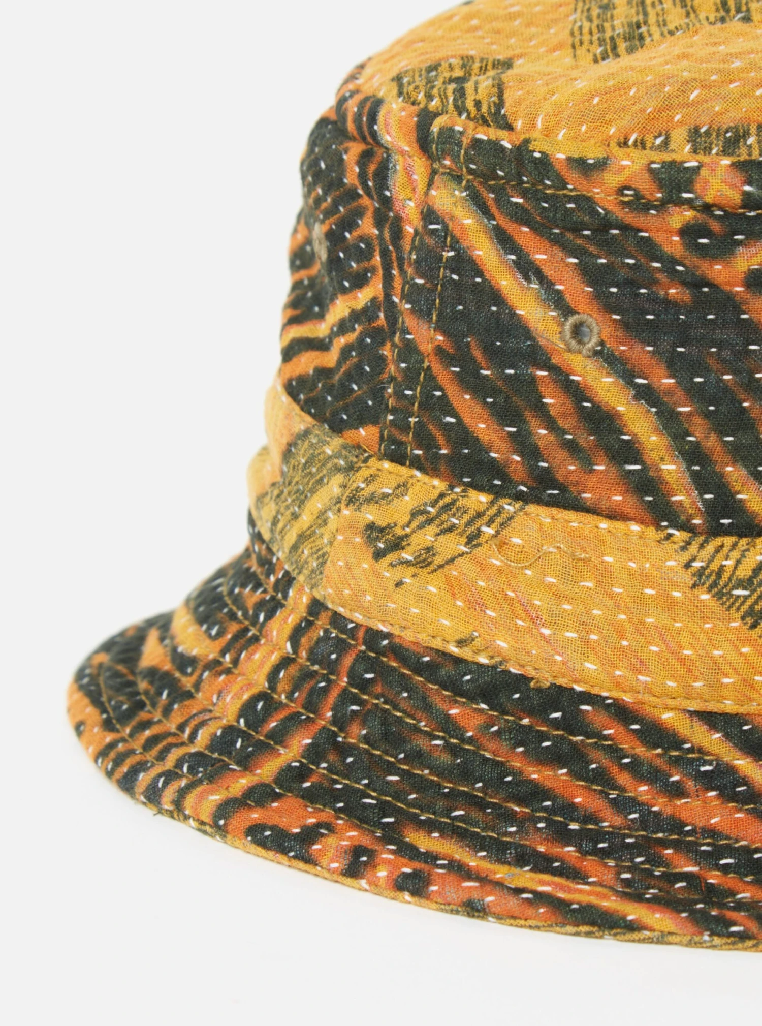 Universal Works Kantha Patchwork Bucket Hat #44 - Small. - Image 3