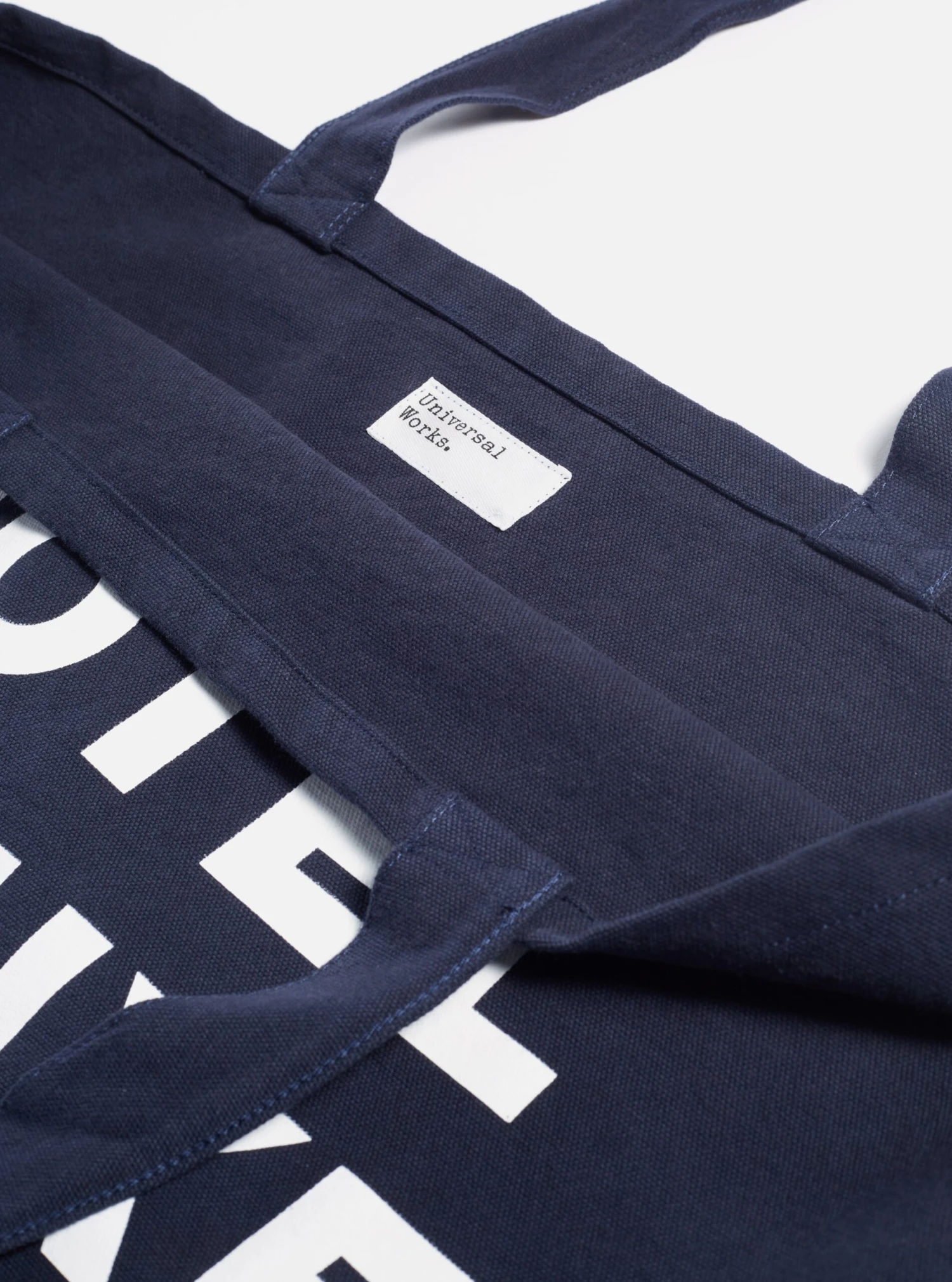 Universal Works Tote Bag In Navy Canvas - Image 7