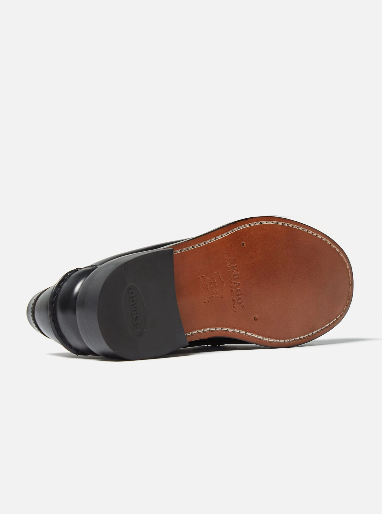 Sebago 'Dan' Penny Loafer In Black Leather - Image 6
