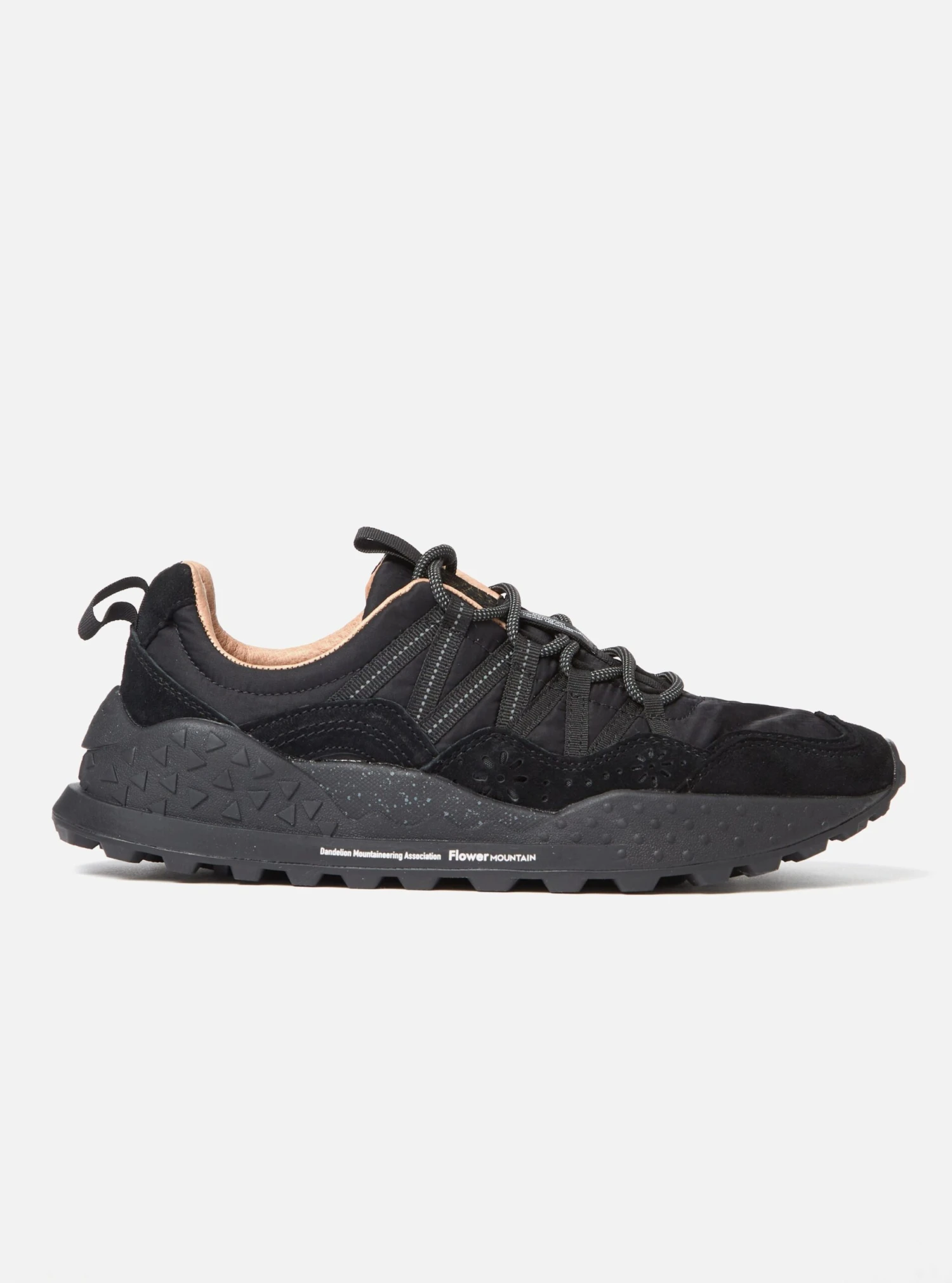 Flower Mountain Washi Uni In Black Suede/Nylon