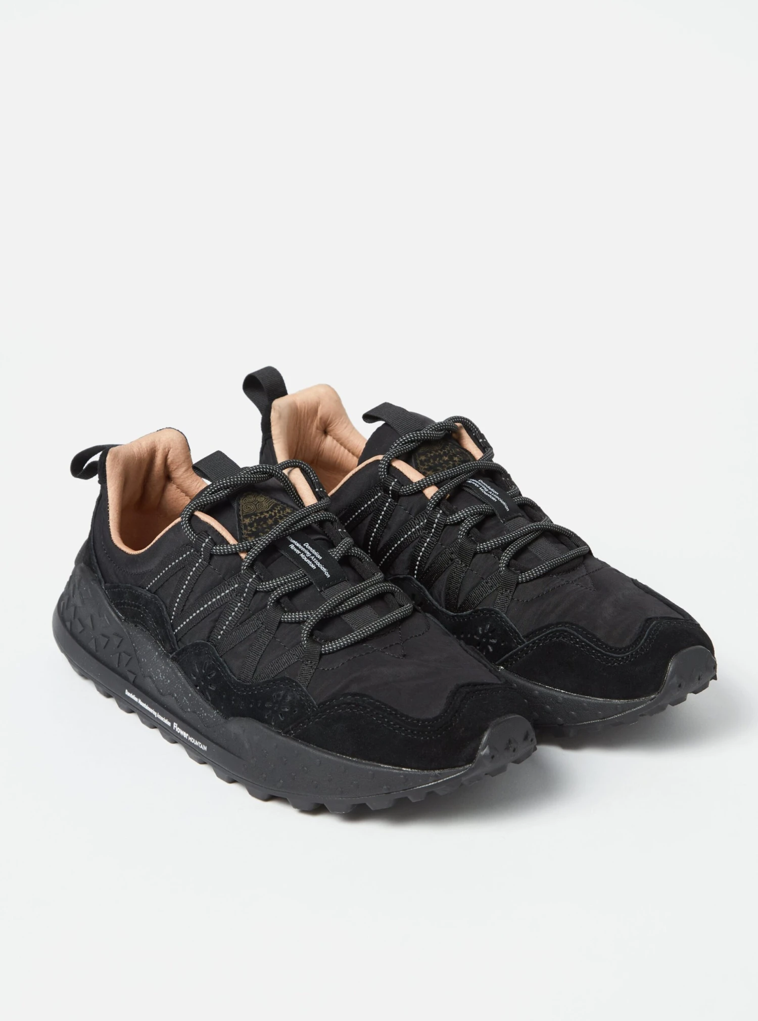 Flower Mountain Washi Uni In Black Suede/Nylon - Image 4