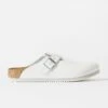 Birkenstock Supergrip Boston In White Natural Leather