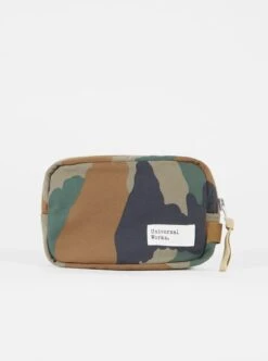 Universal Works Medium Accessory Pouch In Twill Camo