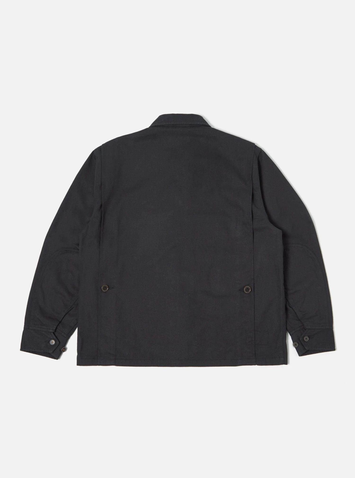 Universal Works Cruiser Jacket In Black Winter Twill - Image 2