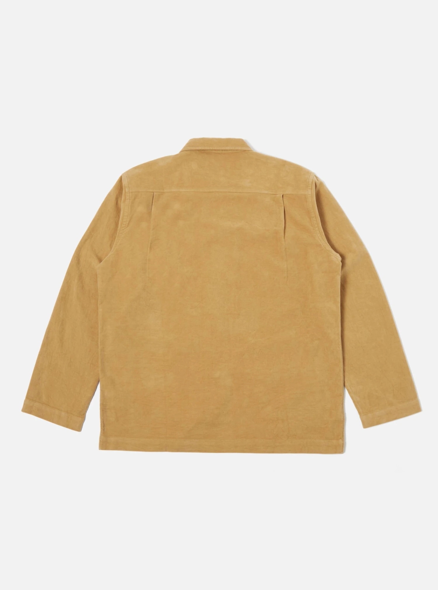 Universal Works Easy Overshirt In Camel Lightweight Moleskin - Image 2