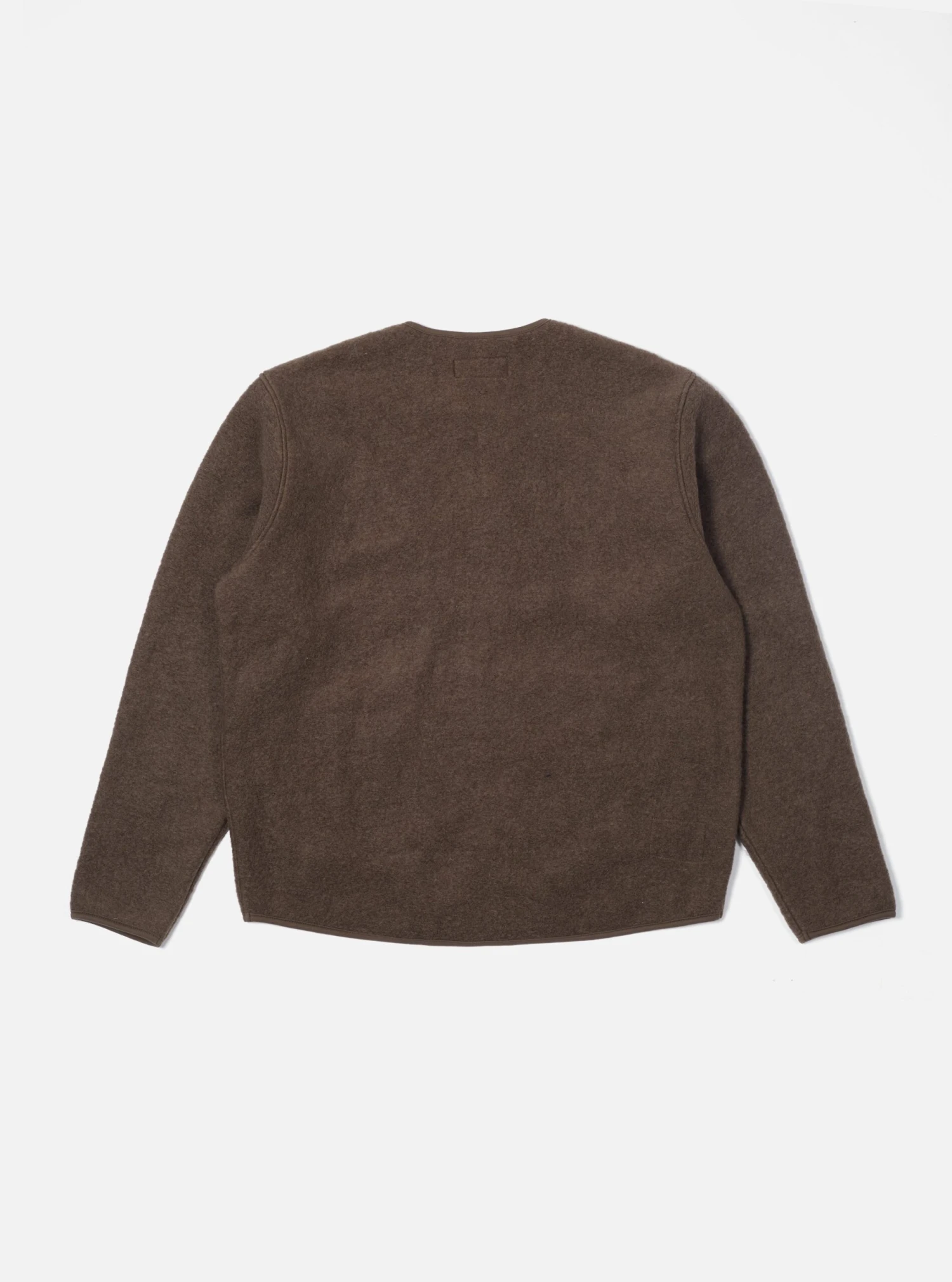 Universal Works Zip Liner Jacket In Brown Wool Fleece - Image 2